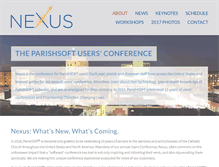 Tablet Screenshot of conference.parishsoft.com